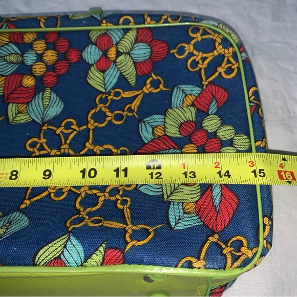 Penguin Travelers Cloth Suitcase with Lock Mod Japan Collectible Decor Vintage - Picture 7 of 15